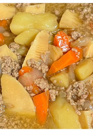 家族太鼓判の肉じゃが風含め煮(丼)-レシピのメイン写真