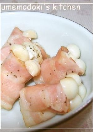 ✿お弁当の彩りに☆ブナピーのベーコン巻き-レシピのメイン写真