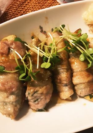 茄子とピーマン大葉の豚バラ巻き-レシピのメイン写真