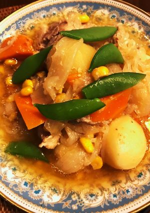 電気圧力鍋で作る味噌コーン肉じゃが-レシピのメイン写真