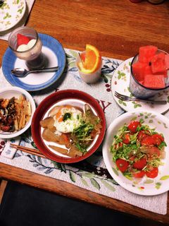 豆苗とカットミニトマトの和風サラダ-レシピのメイン写真