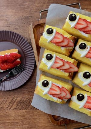 鯉のぼりケーキ　シフォンサンド-レシピのメイン写真