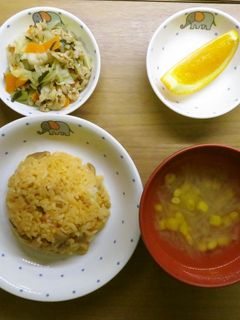 【保育園給食】チキンライス-レシピのメイン写真