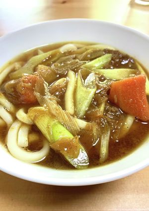 残りカレー・茹で麺・麺つゆでカレーうどん-レシピのメイン写真