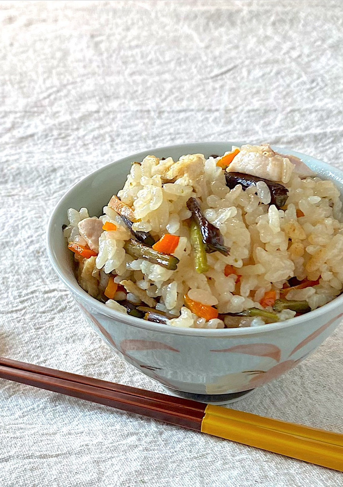 わらびの炊き込みご飯-レシピのメイン写真