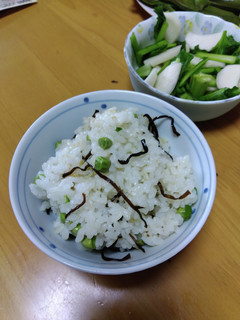 塩まめと塩こんぶのご飯-レシピのメイン写真