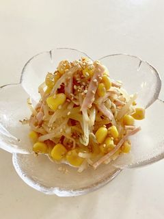 もやしとハムとコーンのナムル-レシピのメイン写真
