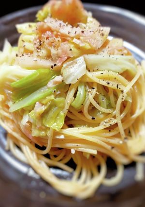 春の味！春キャベツと干し海老のパスタ-レシピのメイン写真