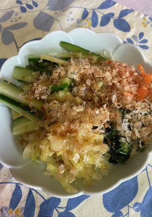 簡単ナムル風素麺メインに^_^-レシピのメイン写真