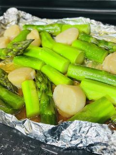 アスパラとホタテのバター醤油焼き-レシピのメイン写真