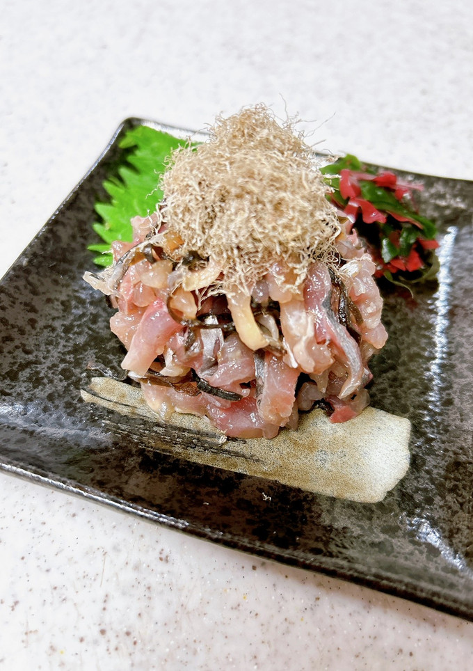 鯵のたたきの昆布三昧♪塩昆布ととろろ昆布-レシピのメイン写真