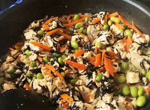 鉄分たっぷり！！ひじきと枝豆の炒り豆腐-レシピのメイン写真