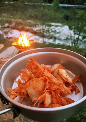 即席キャンプ飯おつまみ　キムチいかくん-レシピのメイン写真