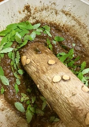 山椒の葉入り❤️えごま味噌-レシピのメイン写真