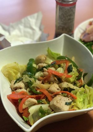 鶏胸肉の野菜炒め　ニンニクを入れ忘れた悲-レシピのメイン写真