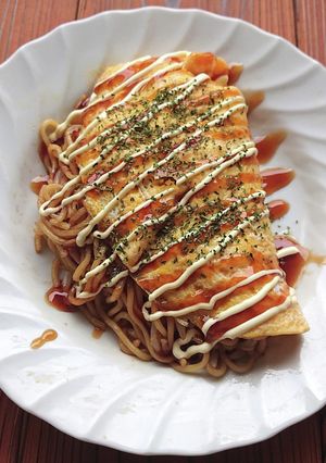 もやしだけで満足のオムソバ-レシピのメイン写真