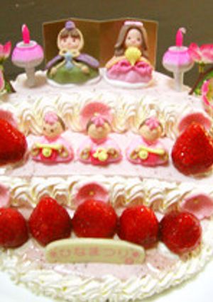 三段飾り♪苺ムースのひな祭りケーキ-レシピのメイン写真