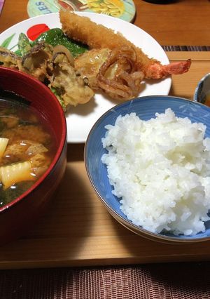 天ぷら、お味噌汁♪-レシピのメイン写真
