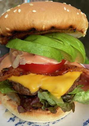 バーベキューで作るハンバーガー-レシピのメイン写真