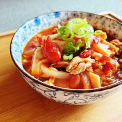 รูปของ 調味料2つ☆煮込み10分簡単トマト肉豆腐