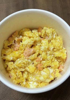 【離乳食後期】鮭と卵のバター炒め-レシピのメイン写真