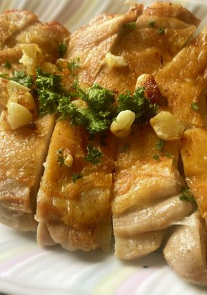 俺流！鶏もも肉のガーリックバター焼き-レシピのメイン写真