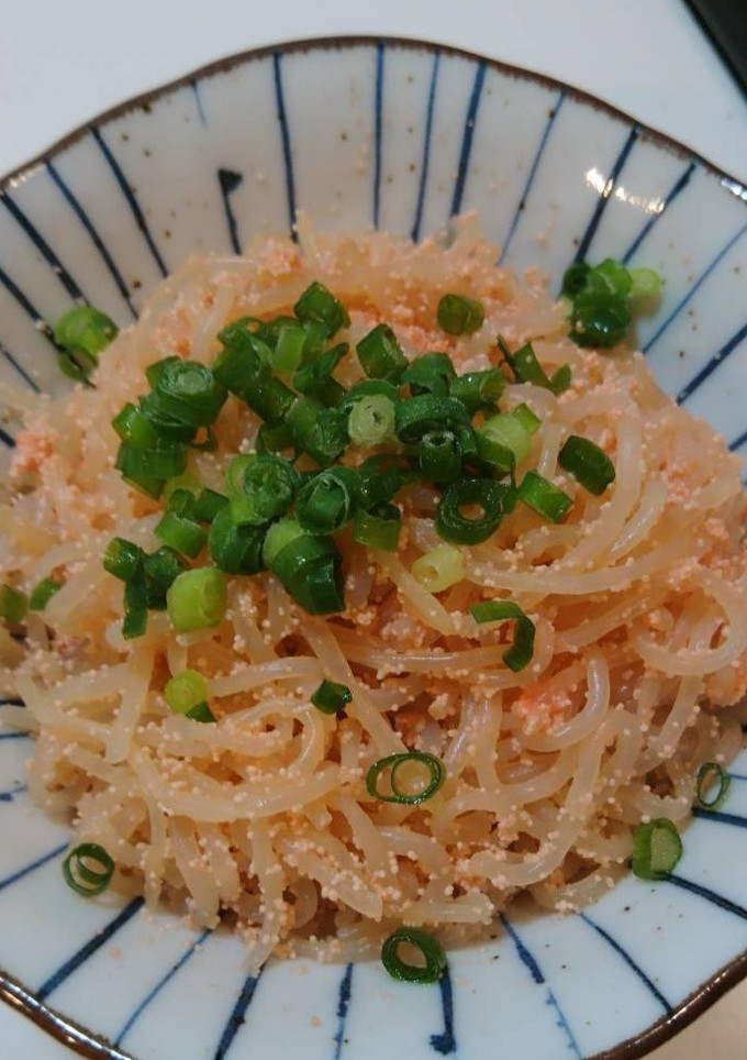 簡単！めちゃうま♪しらたきのたらこ和え♪-レシピのメイン写真