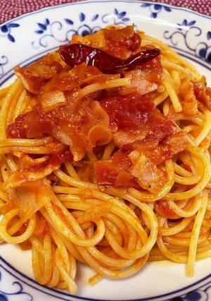 おうちで本格派♪トマトスパゲッティ-レシピのメイン写真