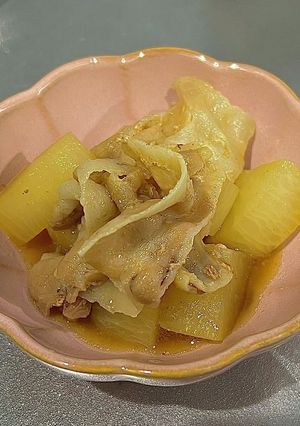 超簡単！電子レンジで大根と豚バラの旨煮！-レシピのメイン写真