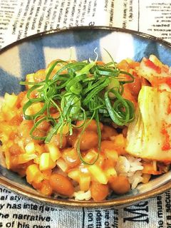 簡単♡キムチ納豆丼♡-レシピのメイン写真