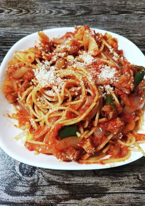 野菜たっぷり！ソースからパスタ作り-レシピのメイン写真