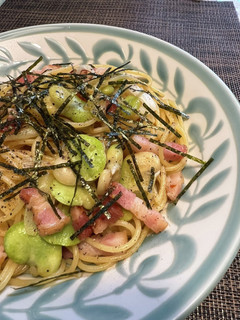 そら豆の和風ペペロンチーノ-レシピのメイン写真