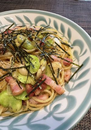 そら豆の和風ペペロンチーノ-レシピのメイン写真