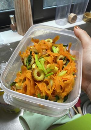 ピーラーで時短!にんじん炒め-レシピのメイン写真