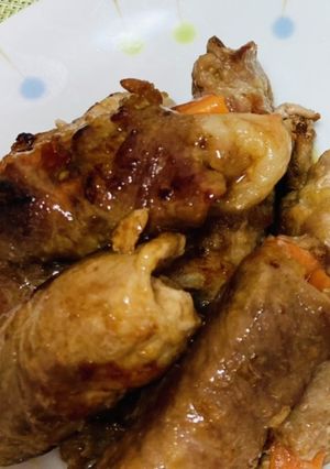 照り焼き人参豚ロール-レシピのメイン写真