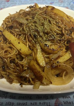 ジャーマンポテト焼きそば-レシピのメイン写真