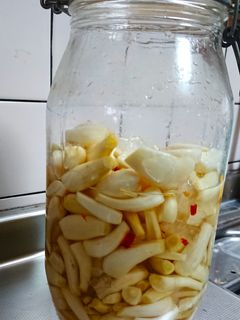 ラッキョウ漬け-レシピのメイン写真