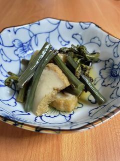 わらびと厚揚げの煮物(わらびのアク抜き)-レシピのメイン写真