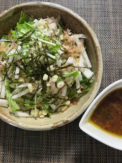 香味野菜の和風サラダ(梅味ドレ)-レシピのメイン写真