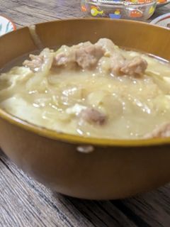【TVで紹介された】玉ねぎで作る豚汁-レシピのメイン写真