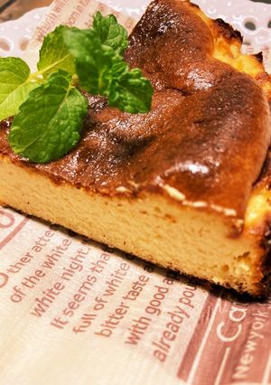 生クリームなしでバスクチーズケーキ風-レシピのメイン写真