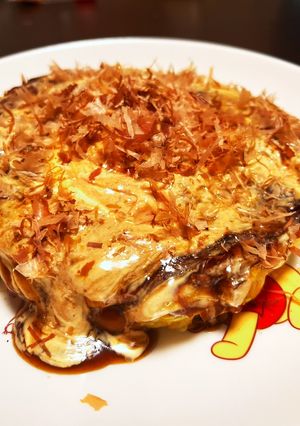 大阪で食べて真似てみたチーズお好み焼き-レシピのメイン写真