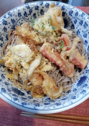 残り物でぶっかけそば-レシピのメイン写真