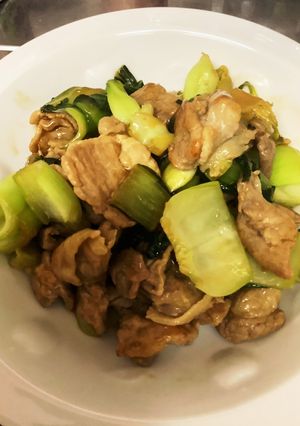 豚肉とチンゲンサイのオイスターソース炒め-レシピのメイン写真