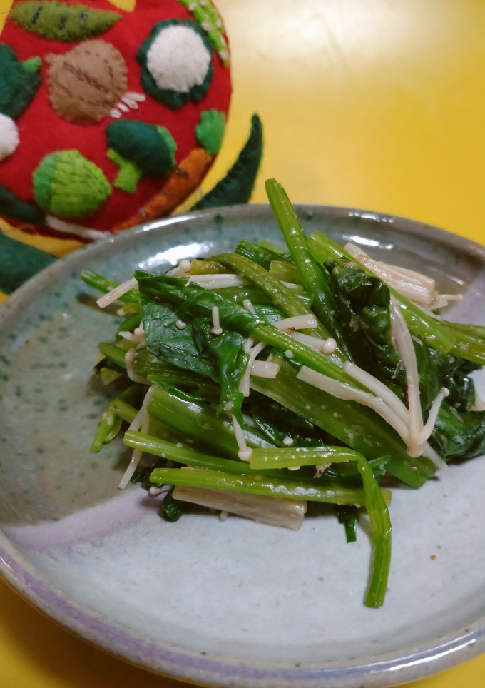 ほうれん草とえのきのごま和え-レシピのメイン写真