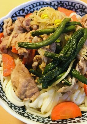 豚肉のスキヤキ風味あまから焼きうどん-レシピのメイン写真