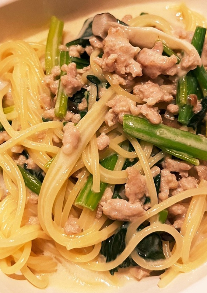 ほうれん草の和風クリームパスタ-レシピのメイン写真
