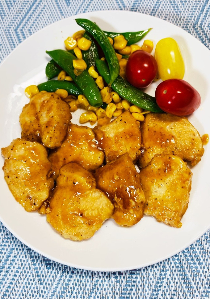 鶏ムネ肉の生姜焼き-レシピのメイン写真