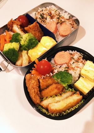 高2娘、大学2息子弁当　23/5/8-レシピのメイン写真