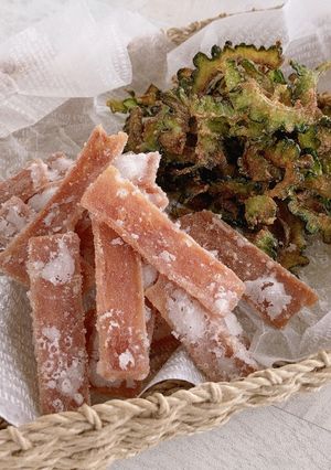 ゴーヤーand薄切りポークチップス-レシピのメイン写真